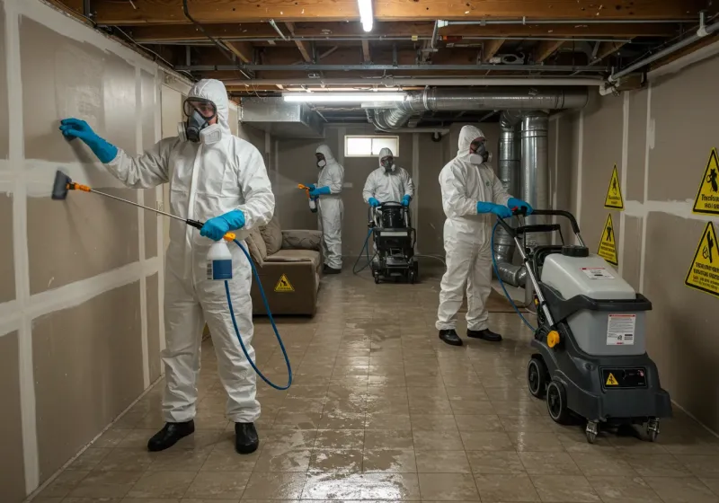 Basement Moisture Removal and Structural Drying process in Joplin, MO